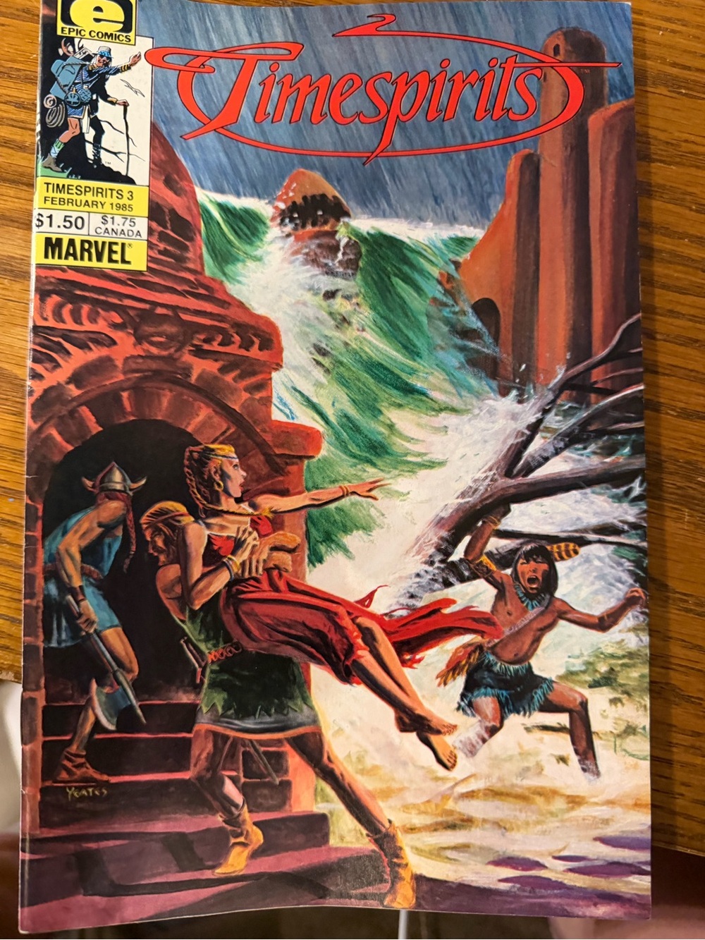 Timespirits Marvel comic book, 1985